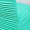 1 Piece Tiff Blue or Aqua Blue Rouge Chair Cover, Ruffled Spandex Fit for Banquet Chairs